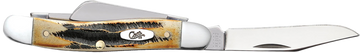 Case Stockman Medium 2.57"/1.88"/1.71" 3-Blade Folding Knife - 6.5 BoneStag - Tru-Sharp SS