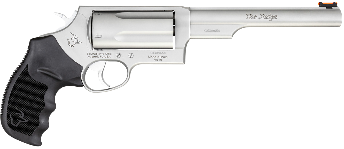 Taurus Judge Magnum 45 Colt (Long Colt)/410 Gauge 6.5" 5rd DA/SA Compact Revolver - Matte Stainless