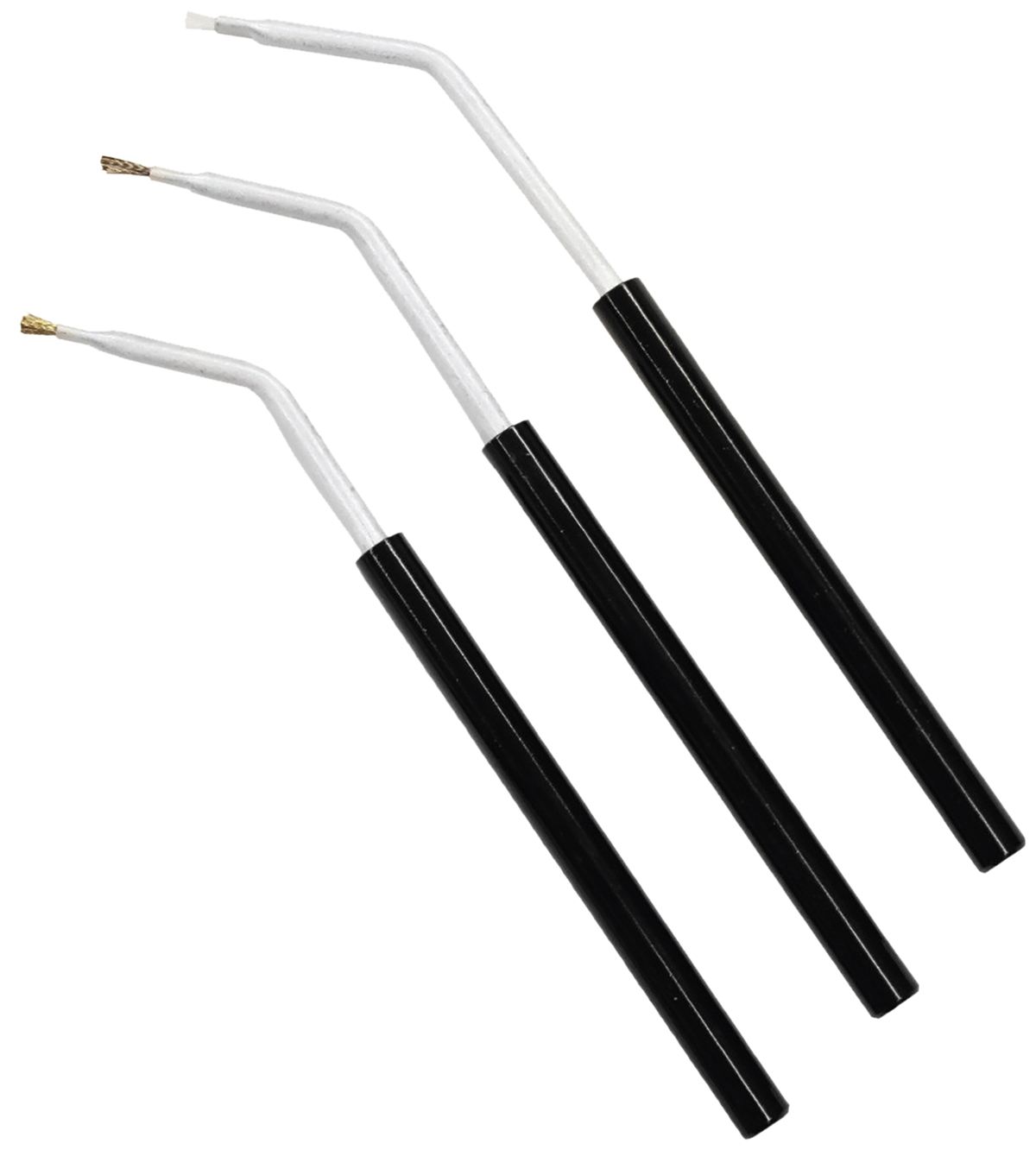 Birchwood Casey Angled Cleaning Brushes 8" Bronze/Nylon/Stainless Steel Bristles 3 Pack