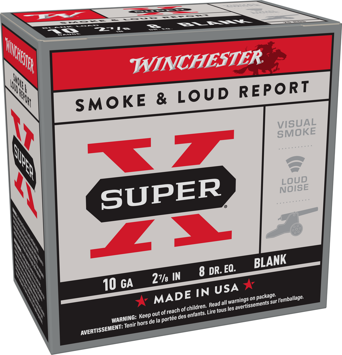 Winchester Ammo Super X 10 Gauge 2.875" Blank 25 Rd - Box or Case