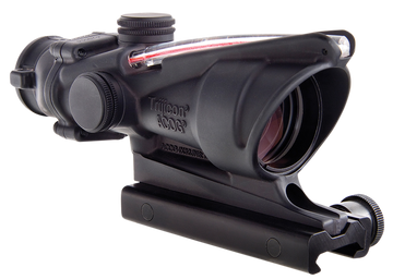 Trijicon 100215 ACOG 4x32mm .223/5.56 BDC Illuminated Red Chevron Riflescope - Black Hardcoat Anodized
