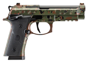 Beretta 92XI SAO 9mm Luger 4.7" 18+1 Semi-Auto Pistol - Flecktarn Camo Cerakote