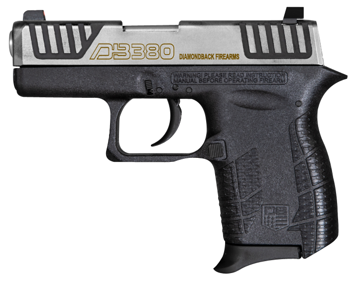 Diamondback DB380 Gen4 380 ACP 2.80" 6+1 DAO Pistol - Stainless Slide/Mint Frame