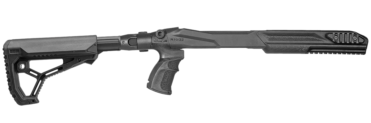 FAB Defense FX-M4R1022B Ruger 10/22 M4 Chassis Kit Black - Folding GL-CORE Stock