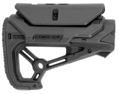 FAB Defense GL-Core S CP CQB AR-15/M4 Buttstock w/Adjustable Cheek Rest - Black