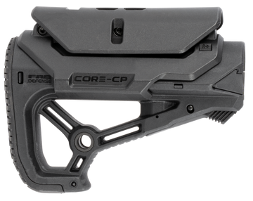 FAB Defense GL-Core S CP CQB AR-15/M4 Buttstock w/Adjustable Cheek Rest - Black