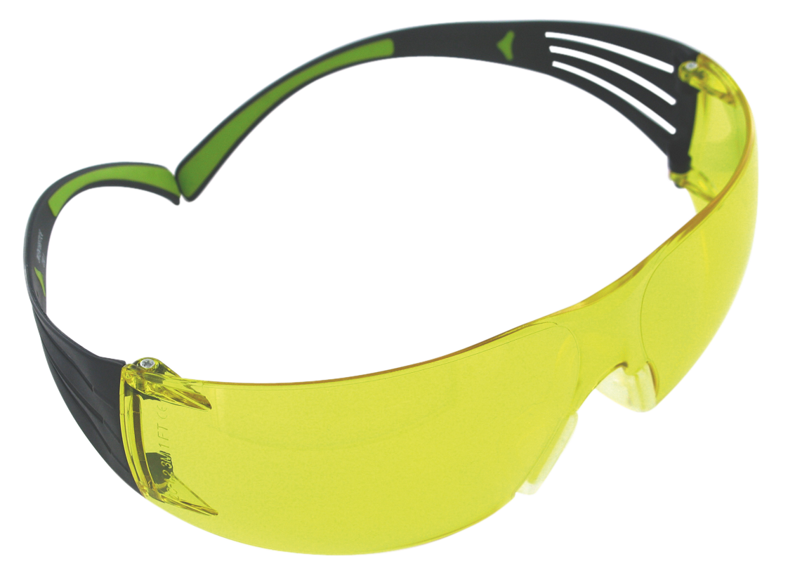 3M Peltor SecureFit 400 Sport Safety Glasses - Amber Polycarbonate Lens Anti-Fog ANSI Z87.1