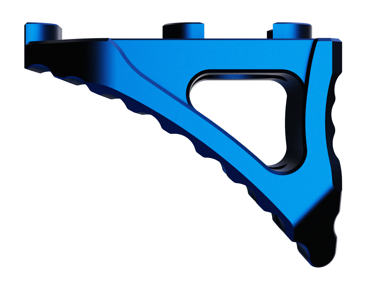 Rise Armament RA-030-BLU Micro Hand Stop M-LOK Skeletonized 7075-T6 Aluminum - Patriot Blue