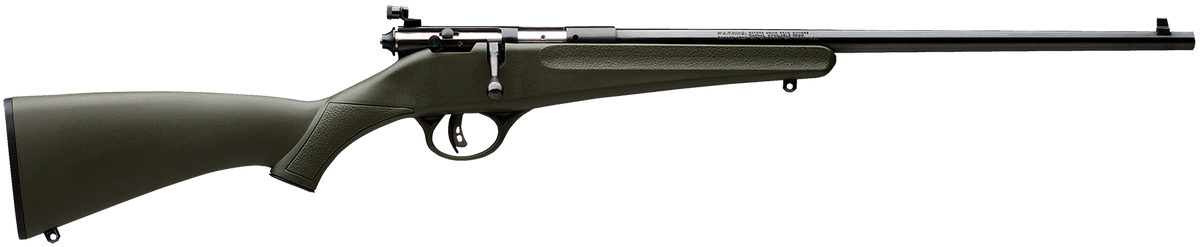 Savage Rascal Youth 22 LR 16.13" 1-Rd Bolt Action Rifle - Green Synthetic Stock