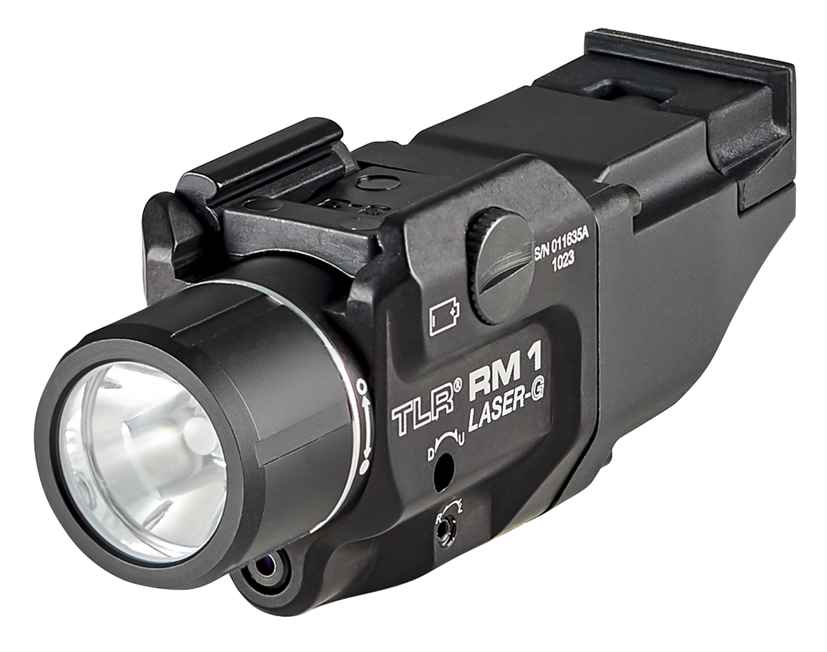 Streamlight TLR-1 RM w/Green Laser 500 Lumens White LED 3.64" Black Anodized Long Gun Light