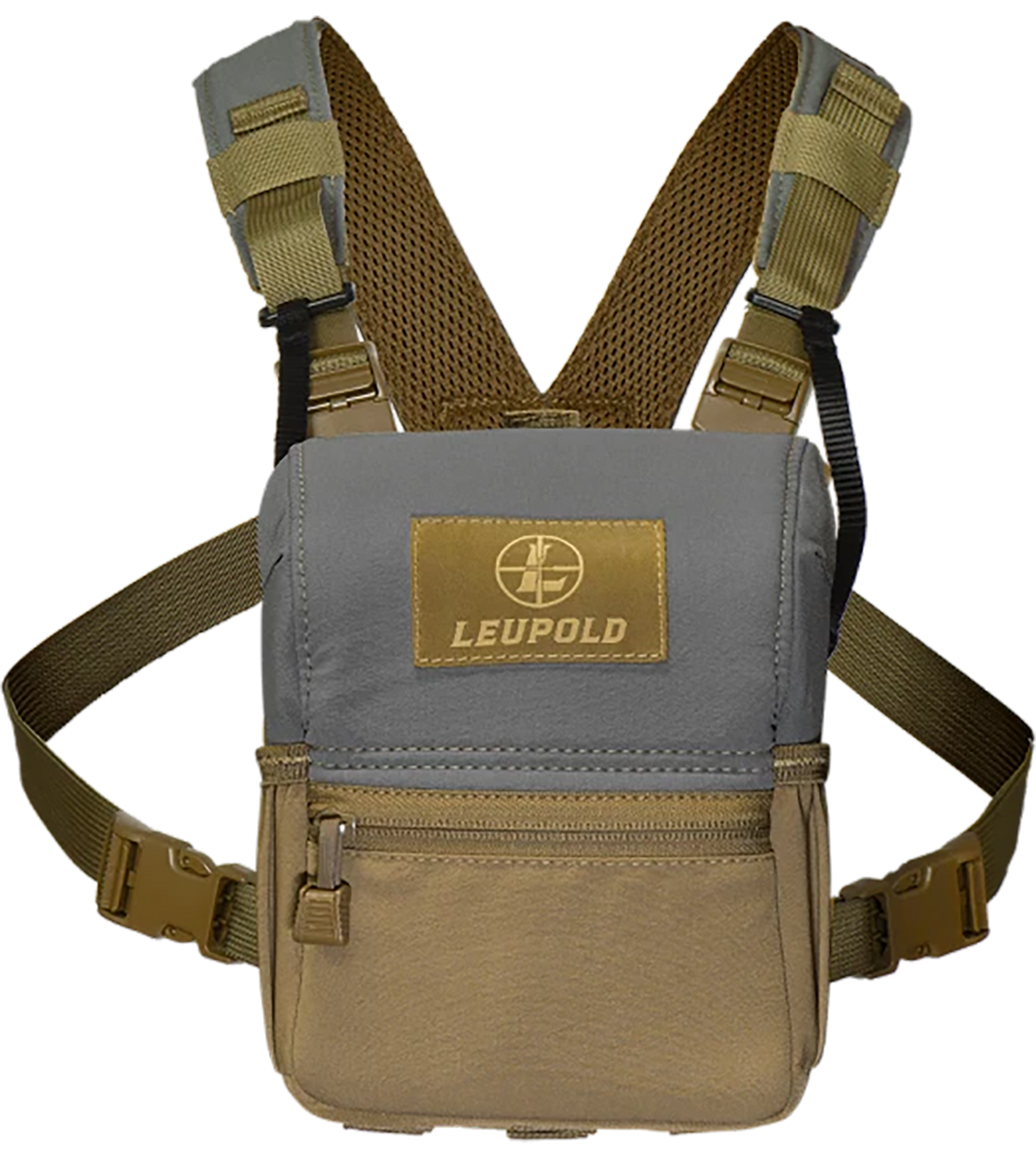 Leupold Enclosed Binocular Harness Tan/Gray Magnetic Shoulder Mount
