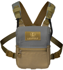 Leupold Enclosed Binocular Harness Tan/Gray Magnetic Shoulder Mount