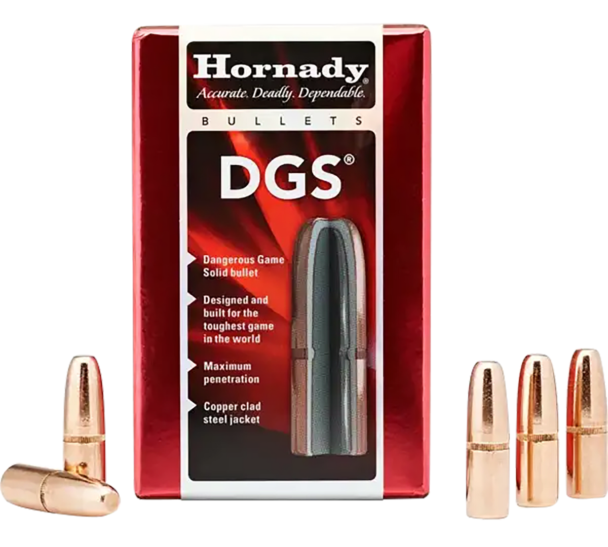 Hornady DGS 423 Cal .423 400 gr Dangerous Game Solid Reloading Bullets - 50 Per Box