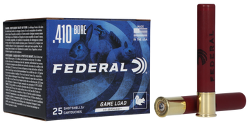 Federal Game-Shok High Brass 410 Gauge 3" 11/16 oz 6 Shot 25 Rd - Box or Case
