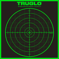 TruGlo TG10A6 Tru-See Grid 12x12 Self-Adhesive Splatter Paper Targets 6-Pack