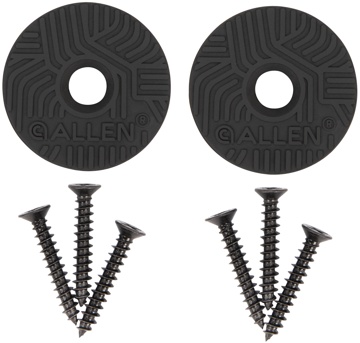 Allen 5649 Disc Gun & Tool Magnet Set Black Metal Screw-On 2 Pack