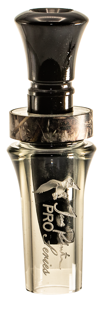Duck Commander DCPROAS Jase Robertson Pro Series Double Reed Mallard Hen Duck Call - Smoke Gray Acrylic