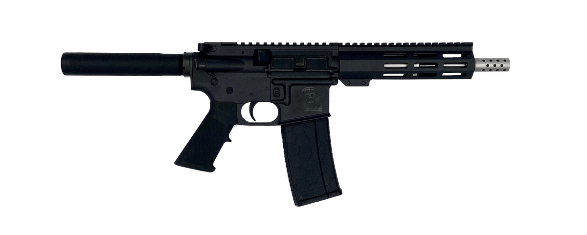 Great Lakes Firearms GL15 223 Wylde 7.50" 30+1 Semi-Auto AR-15 Pistol - Black / Stainless