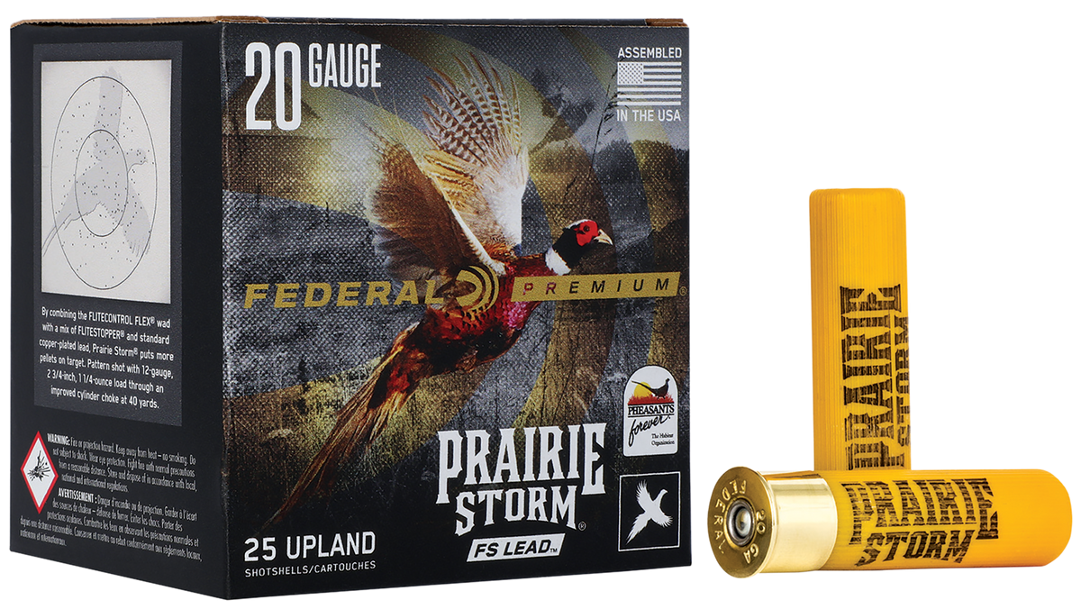 Federal Premium Prairie Storm FS 20 Gauge 3" 1-1/4 oz 6 Shot 25 Rd - Box or Case