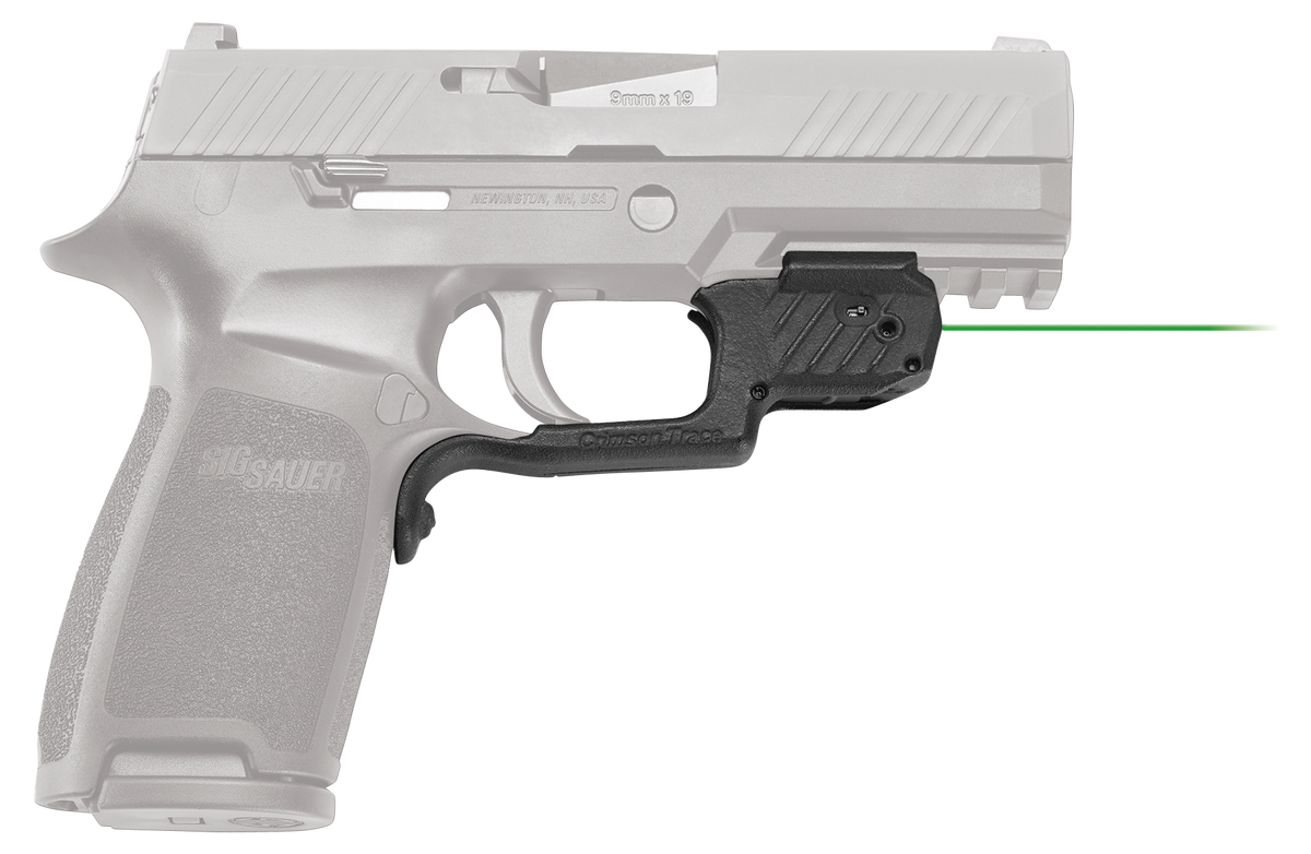 Crimson Trace LG-420G Laserguard Green Laser Sight for Sig P320/M17/M18 (Except Subcompact) - Black Polymer