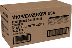 Winchester Ammo USA .223 Rem 55gr Full Metal Jacket 1000 Rd Case