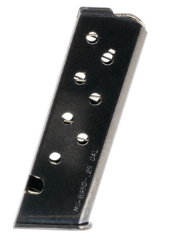 Mec-Gar Beretta 950 Jetfire 25 ACP 8-Rd Blued Carbon Steel Detachable Magazine