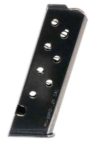 Mec-Gar Beretta 950 Jetfire 25 ACP 8-Rd Blued Carbon Steel Detachable Magazine