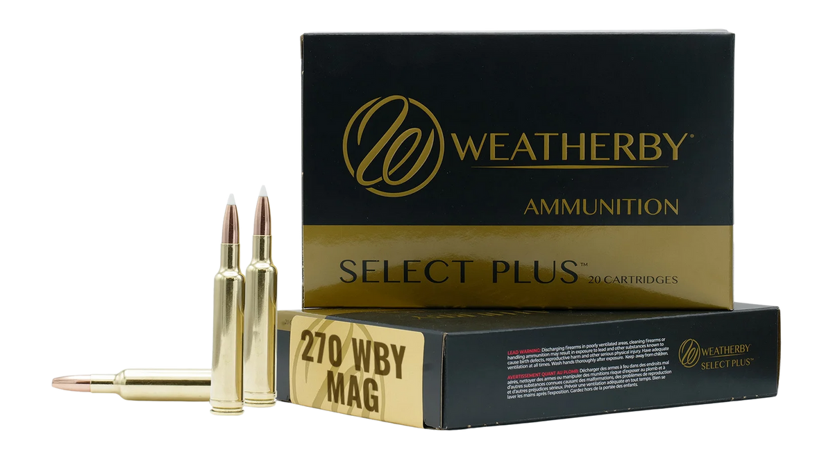 Weatherby Select Plus 270 WBY Mag 134gr Hammer Custom 20-Rd