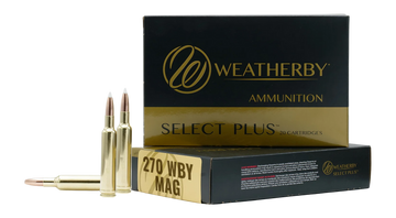 Weatherby Select Plus 270 WBY Mag 134gr Hammer Custom 20-Rd