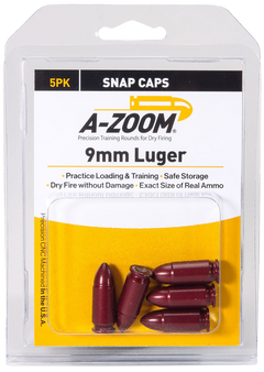 A-Zoom 15116 Pistol Snap Caps 9mm Luger 5-Pack