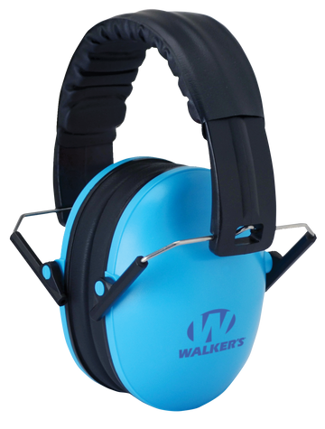 Walkers Game Ear Baby & Kids Folding Muff 23 dB Over the Head Blue/Black Polymer
