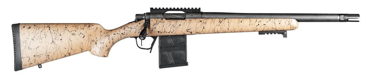 Christensen Arms Ridgeline Scout Full Size 6mm ARC 16" 4+1 Bolt-Action Rifle - Tan/Black Webbing
