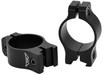 Warne Vapor 1" Low Rimfire Scope Rings - Matte Black Aluminum 0 MOA 3/8" Dovetail