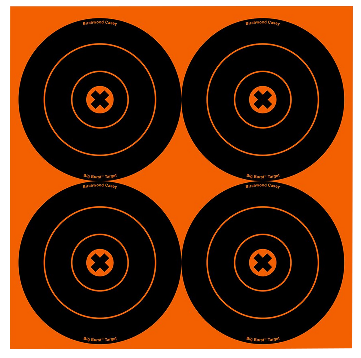 Birchwood Casey Big Burst 6" Bullseye Self-Adhesive Paper Target 12 Pack