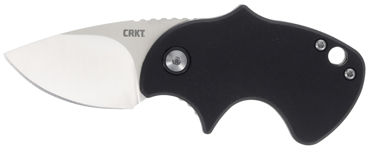 Columbia River CRKT 7930 Orca Compact 1.79" Folding Plain Satin D2 Steel Black GRN