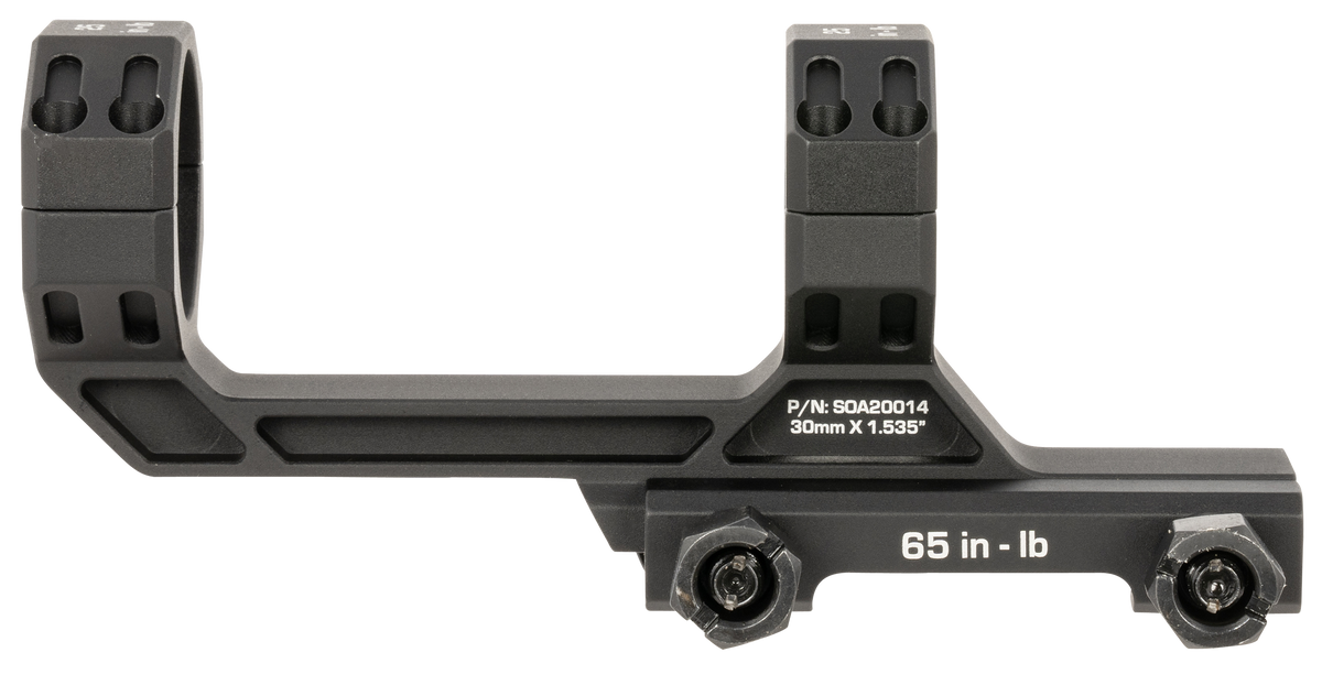 Sig Sauer Electro-Optics Alpha MSR 34mm Scope Mount/Ring Combo 1.535" Black Anodized