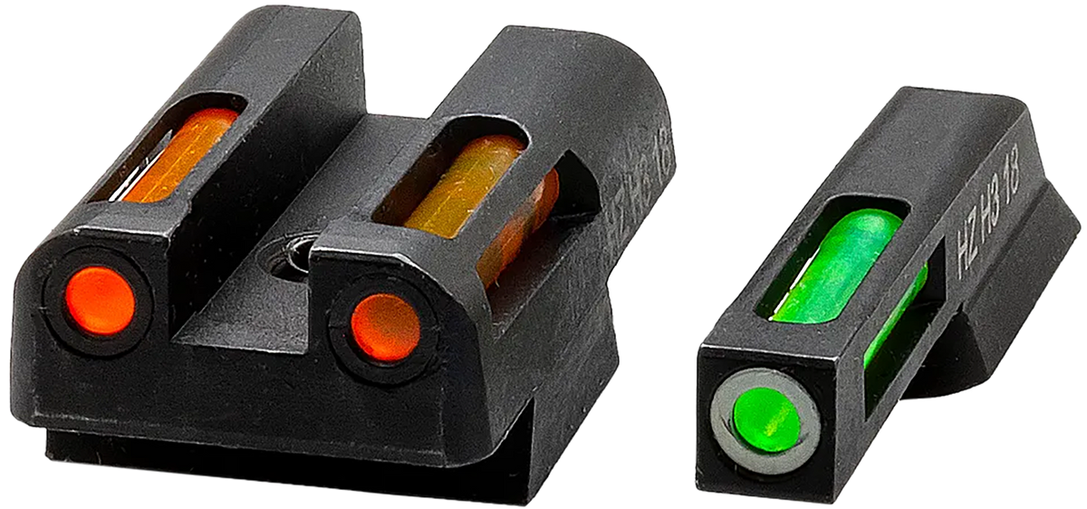 Hiviz LiteWave H3 CZN421 Tritium/Fiber-Optic Sight Set for CZ 75/85/P-01 - Green/Orange