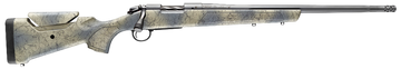 Bergara Rifles B-14 Wilderness Sierra 6.5 PRC 20" 3+1 Bolt-Action Rifle - Sniper Gray Cerakote, Woodland Camo Stock