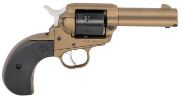 Ruger Wrangler 22 LR 3.75" 6-Shot Revolver - Burnt Bronze Cerakote - Black Birdshead Grip