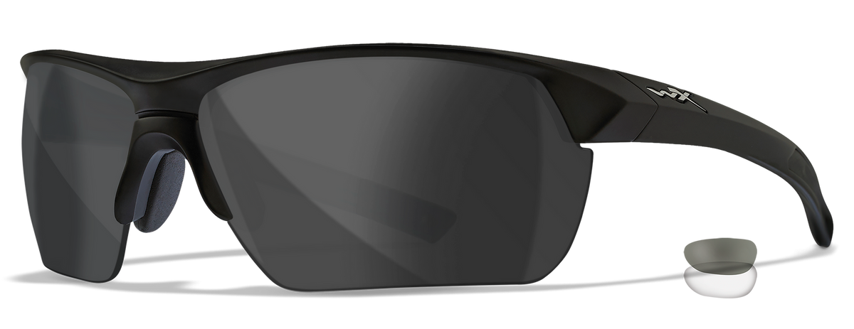 Wiley X Guard Advanced 4004 Safety Glasses - Matte Black Frame - Grey/Clear Lenses