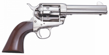 Cimarron Pistolero 45 Colt 4.75" 6-Shot SAO Revolver - Nickel