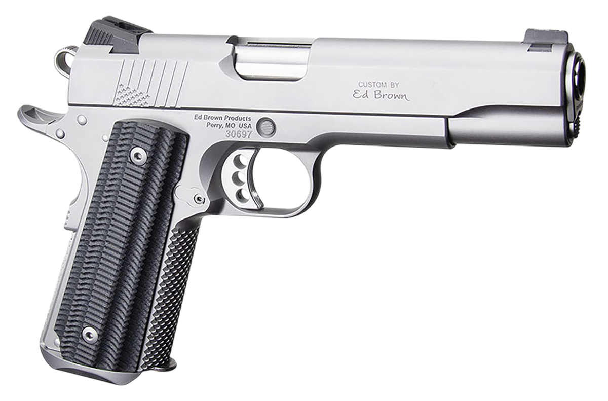 Ed Brown 1911 2nd Amendment 45 ACP 5" 7+1 Semi-Auto Pistol - Stainless Serrated