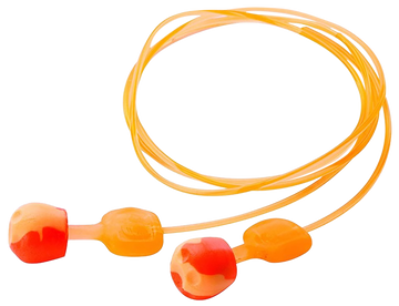 Howard Leight TrustFit Pod Earplugs Foam 28 dB Behind The Neck Corded Orange Adult - 3 Pair