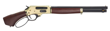 Henry Axe H018BAH410 .410 Bore 5+1 15.14" Lever-Action Shotgun - Polished Brass Receiver, American Walnut