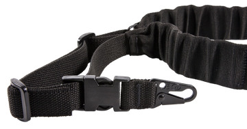 Blue Force Gear UDC Padded Bungee Single-Point Sling 35-55" Black Cordura w/ HK Snap Hook