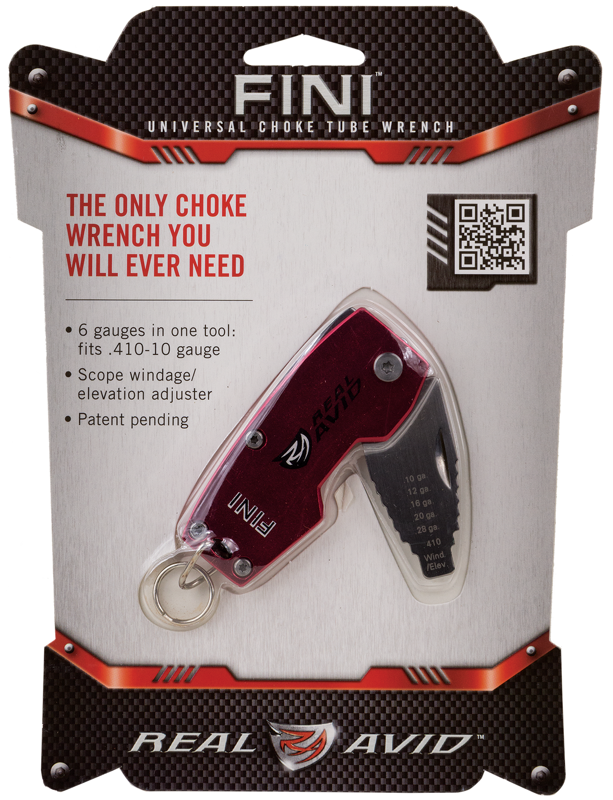 Real Avid Fini Universal Choke Tube Wrench 6-in-1 Stainless Steel