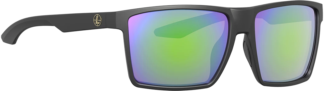 Leupold Performance Wear Desoto Polarized Emerald Mirror Lens Matte Black Frame Sunglasses