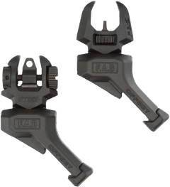 FAB Defense FXFRBSOSB Offset Flip-Up Iron Sights - Black