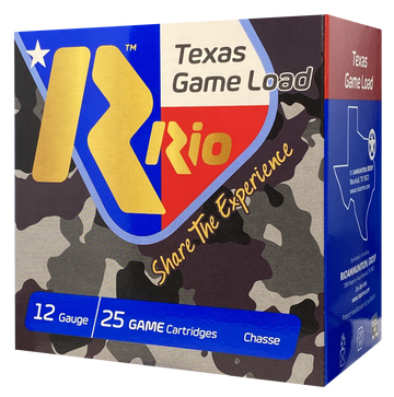 Rio Ammunition Texas Game Load High Velocity 12 Gauge 2.75" 1-1/4 oz #6 Shot - Box or Case