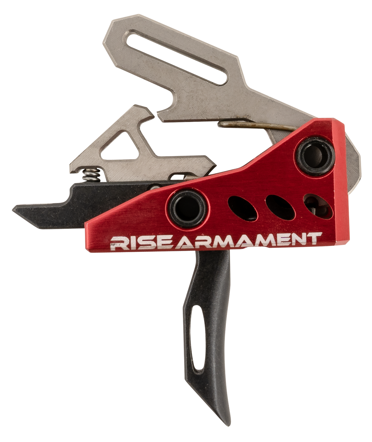 Rise Armament RA-535 Advanced Performance 3.50 lbs Single-Stage Straight Trigger - Red/Black
